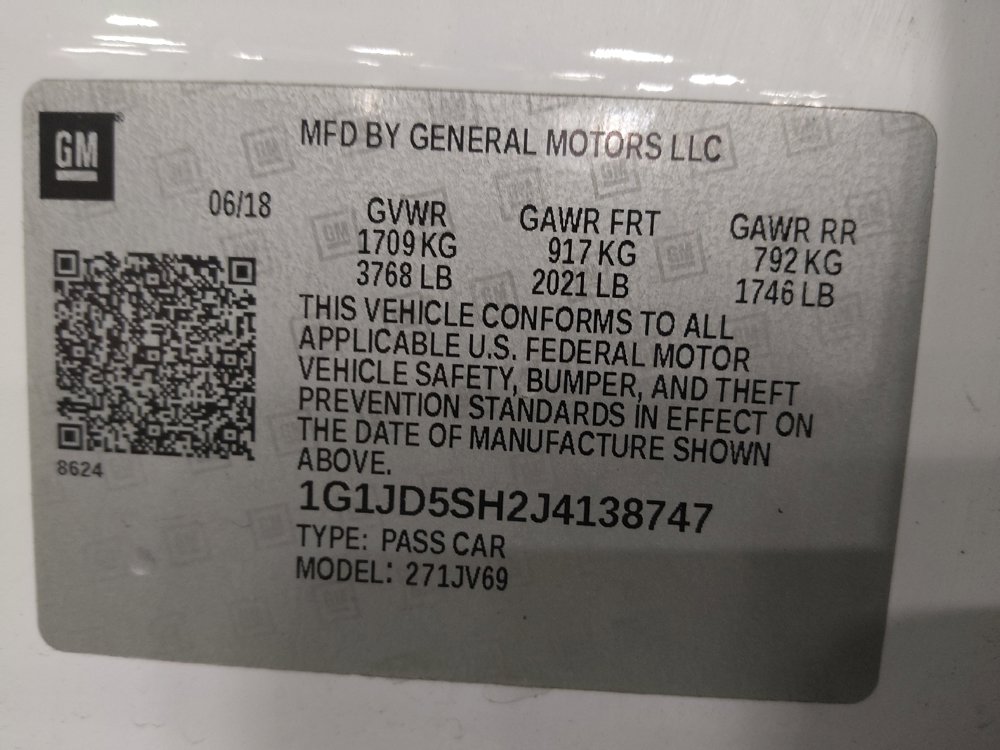Used 2018 Chevrolet Sonic LT FWD image 33