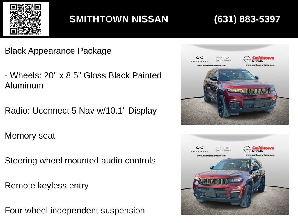Used 2023 Jeep Grand Cherokee L Limited w/ Black Appearance Package image 8