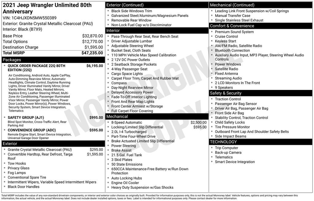 Used 2021 Jeep Wrangler Unlimited Sport S image 36