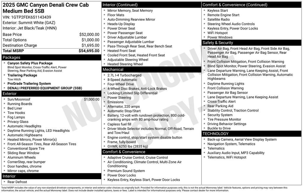 Used 2025 GMC Canyon Denali AWD/4WD image 23