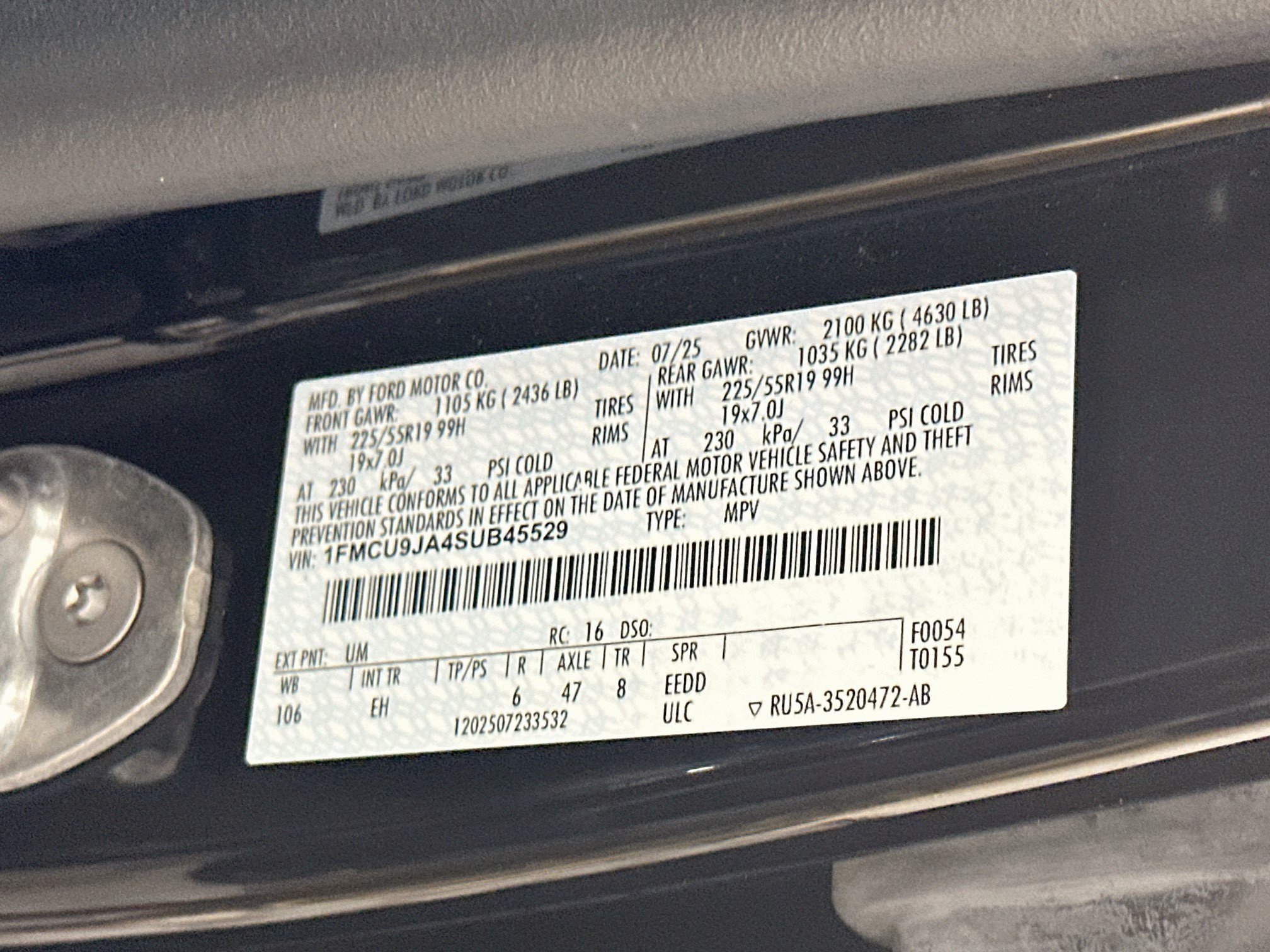 Used 2025 Ford Escape Platinum AWD/4WD image 12