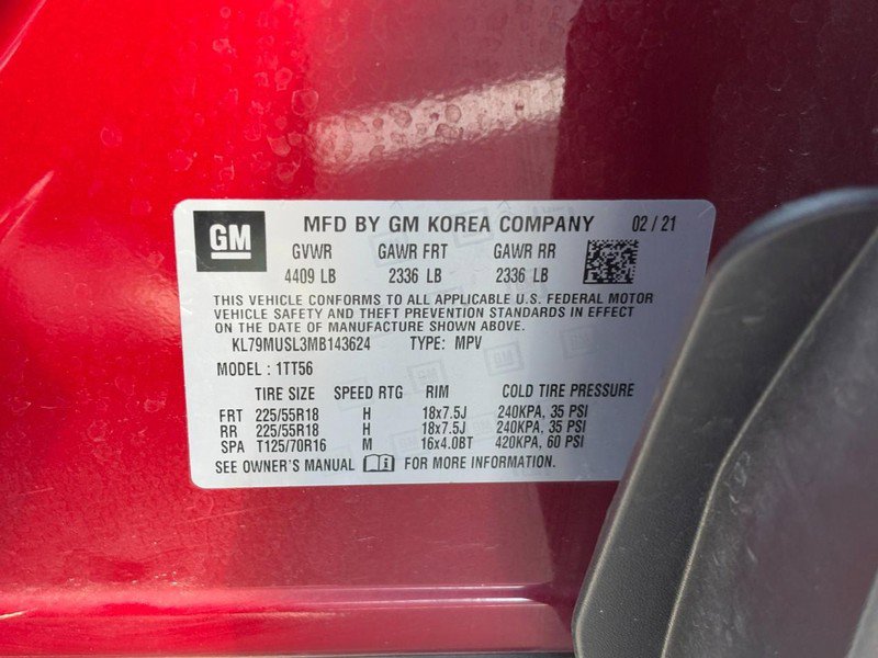 Used 2021 Chevrolet TrailBlazer RS w/ Sun and Liftgate Package image 27