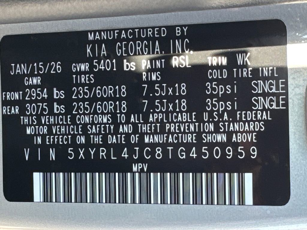 New 2026 Kia Sorento S image 30