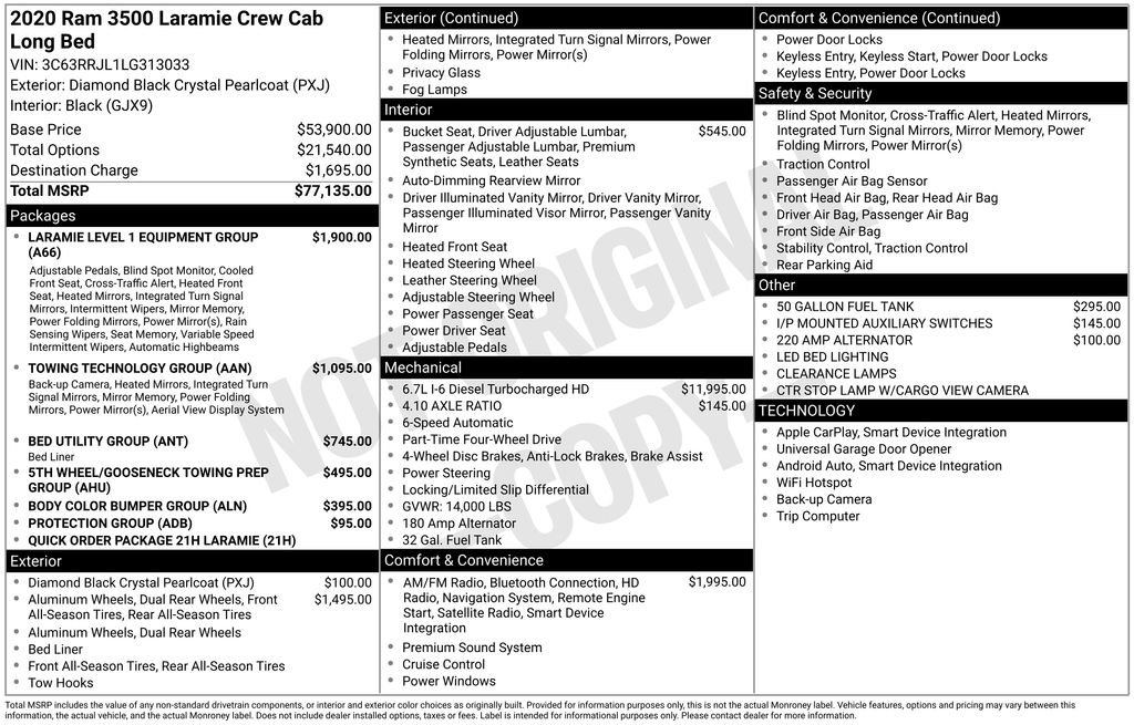 Used 2020 RAM 3500 Laramie image 37