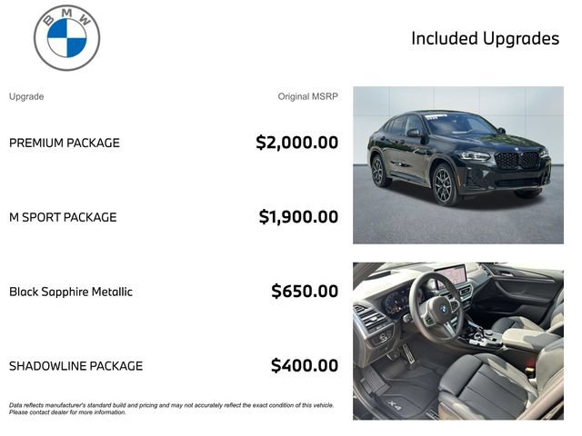 Certified 2025 BMW X4 xDrive30i w/ Premium Package AWD/4WD image 3