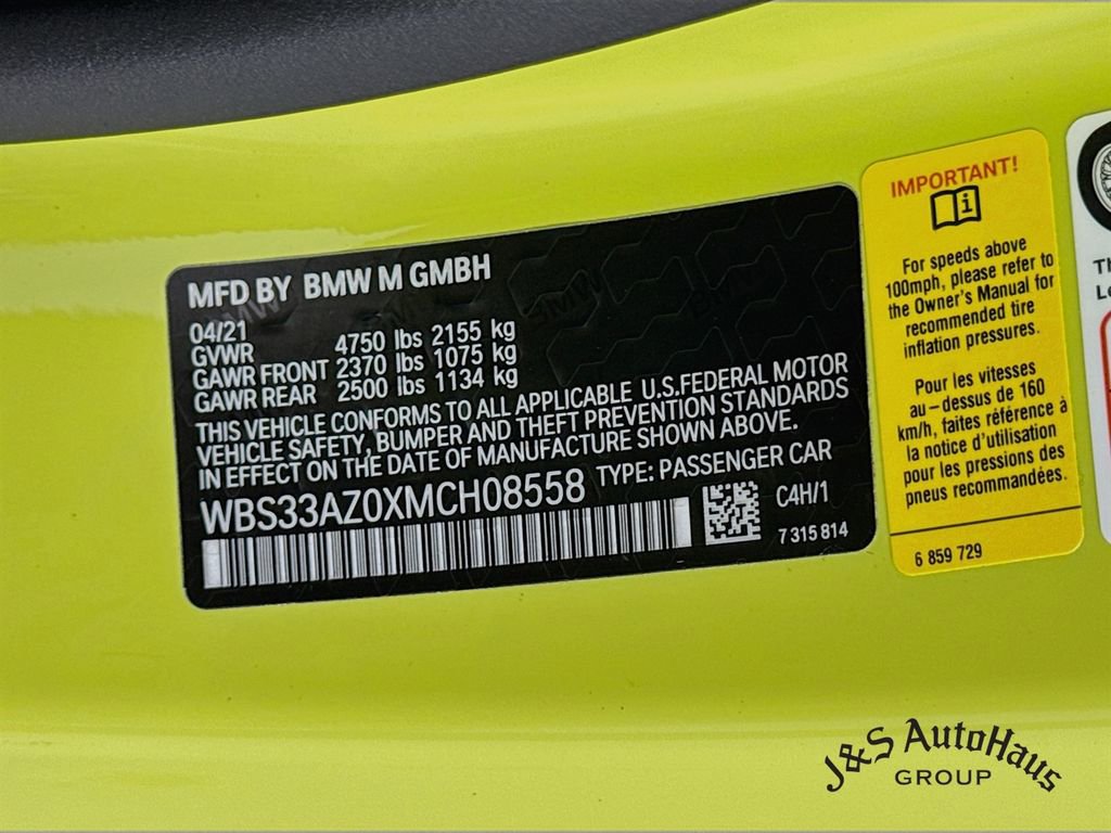 Used 2021 BMW M4 Competition w/ M Carbon Exterior Package image 41