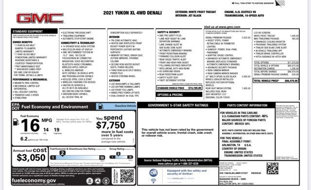 Used 2021 GMC Yukon XL Denali w/ Denali Premium Package image 25