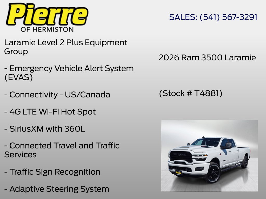 New 2026 RAM 3500 Laramie AWD/4WD image 36