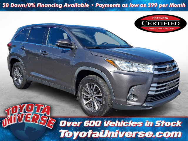 Certified 2019 Toyota Highlander XLE