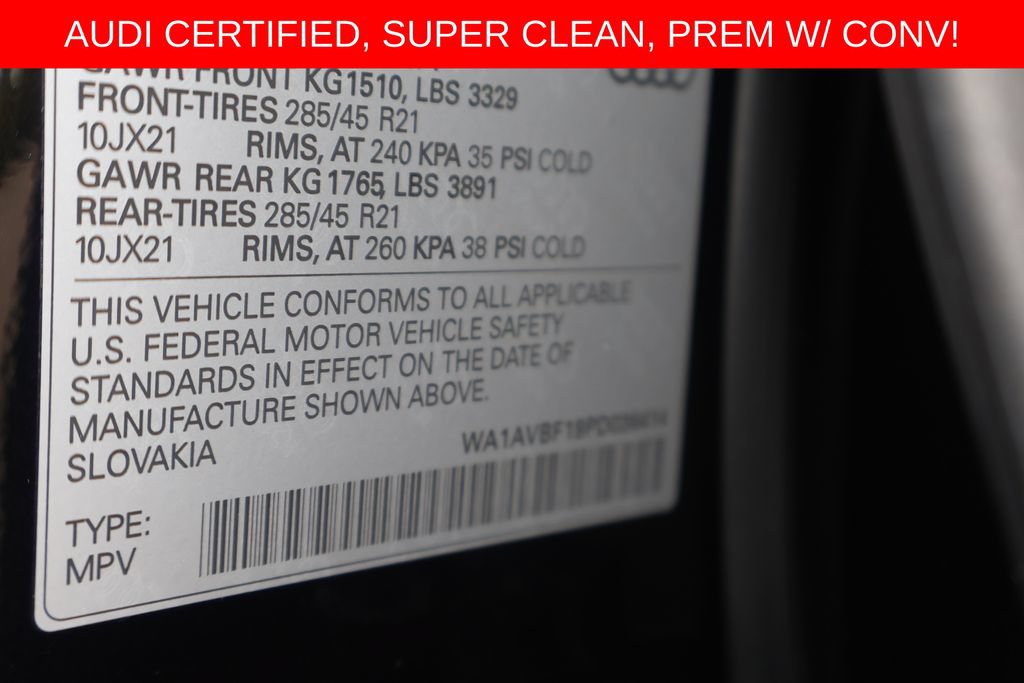 Used 2023 Audi Q8 Premium w/ Convenience Package AWD/4WD image 29
