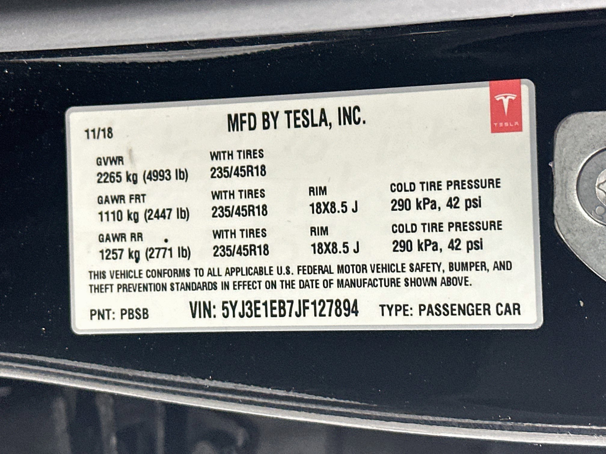 Used 2018 Tesla Model 3 Long Range AWD/4WD image 12