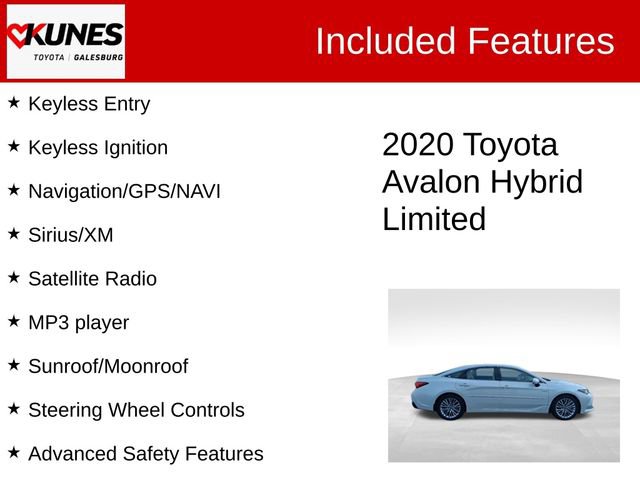 Used 2020 Toyota Avalon Limited w/ Advanced Safety Package FWD image 3