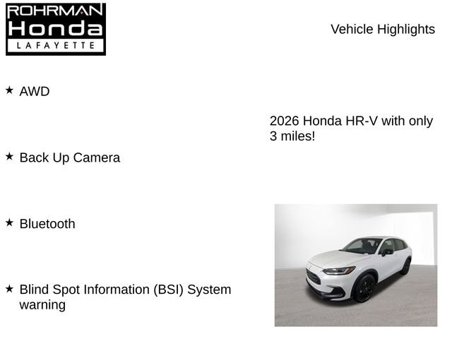 New 2026 Honda HR-V Sport image 7