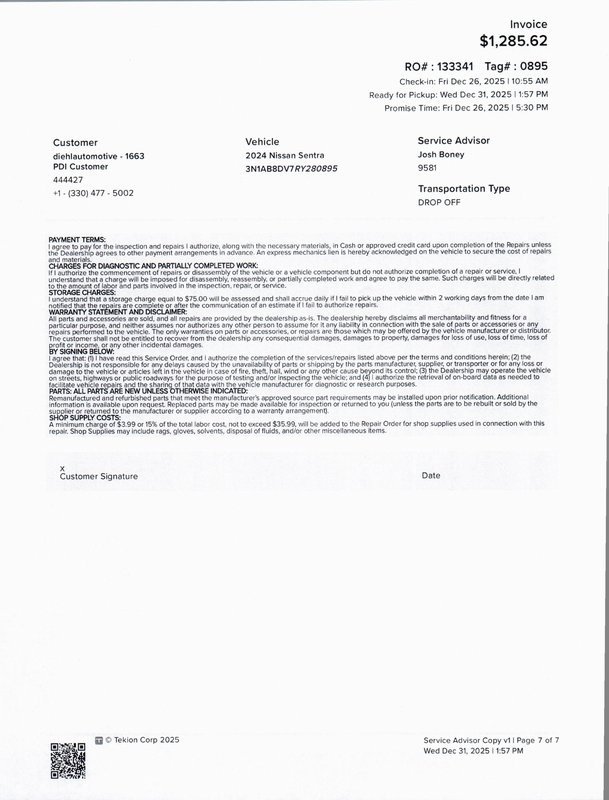 Used 2024 Nissan Sentra SR w/ SR Premium Package image 40