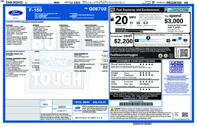 Certified 2023 Ford F150 XL w/ XL Chrome Appearance Package RWD image 9