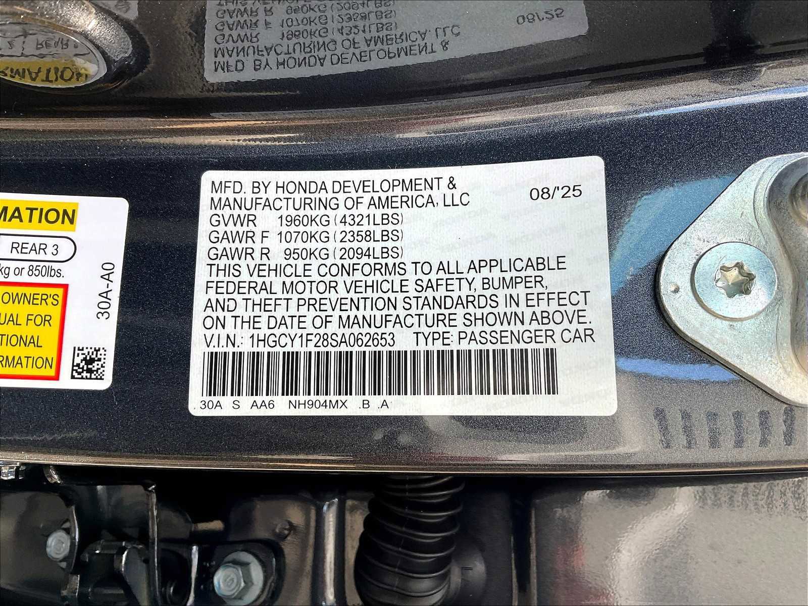 New 2025 Honda Accord LX image 17