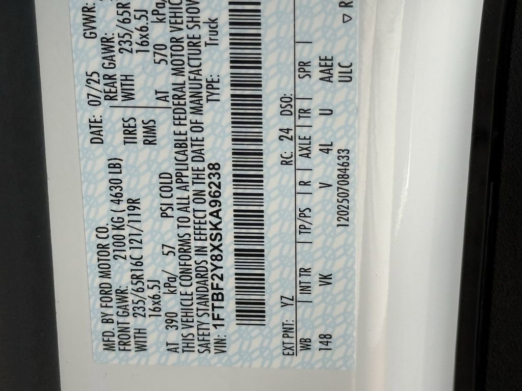 New 2025 Ford Transit 350 148 Low Roof AWD w/ Load Area Protection Package image 31