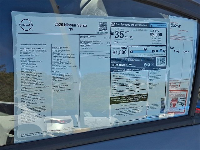 New 2025 Nissan Versa SV image 11