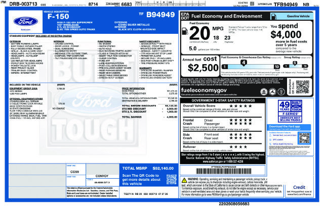 New 2026 Ford F150 STX w/ Equipment Group 200A AWD/4WD image 35