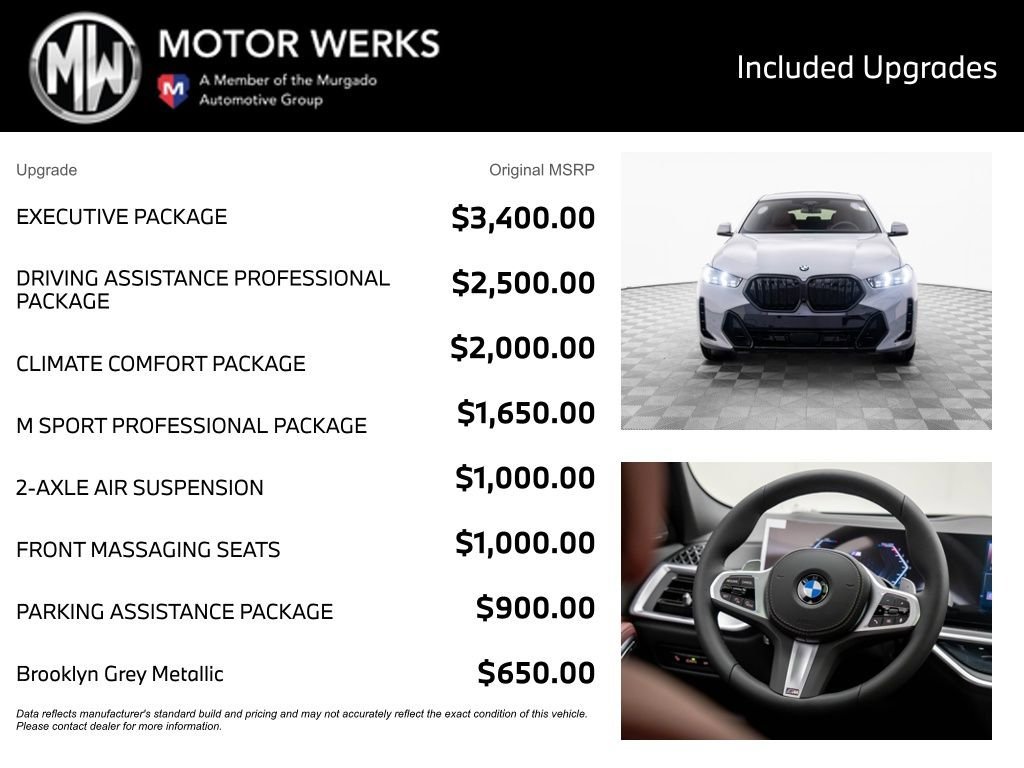 New 2026 BMW X6 xDrive40i w/ Executive Package AWD/4WD image 4