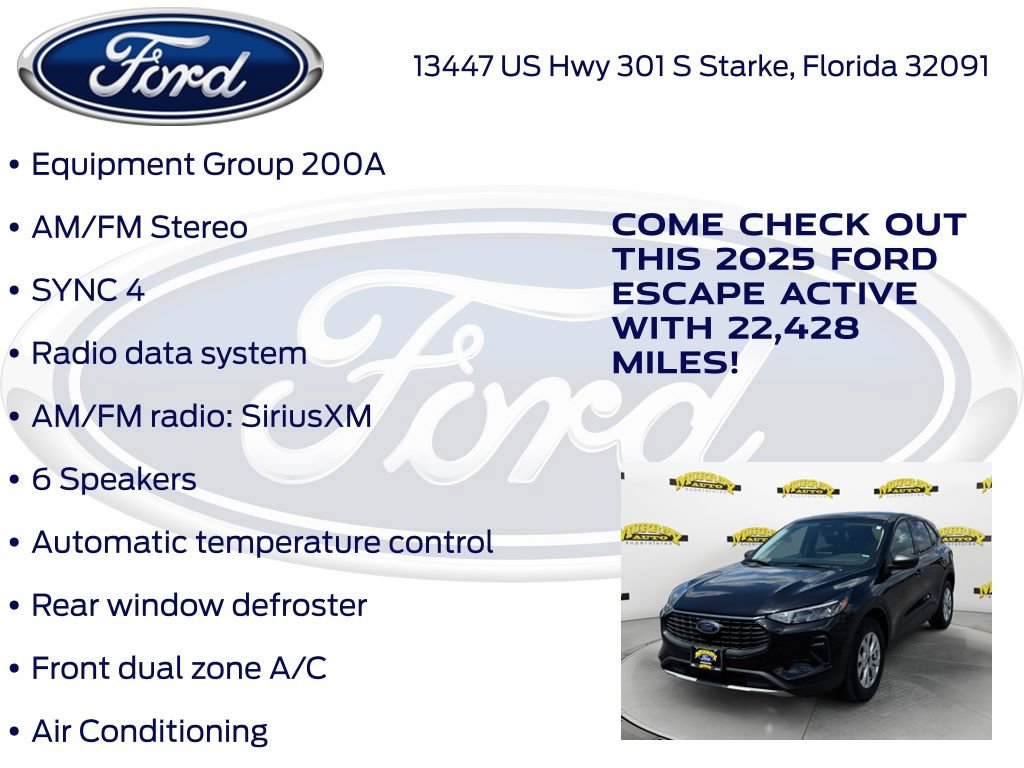 Certified 2025 Ford Escape Active AWD/4WD image 17
