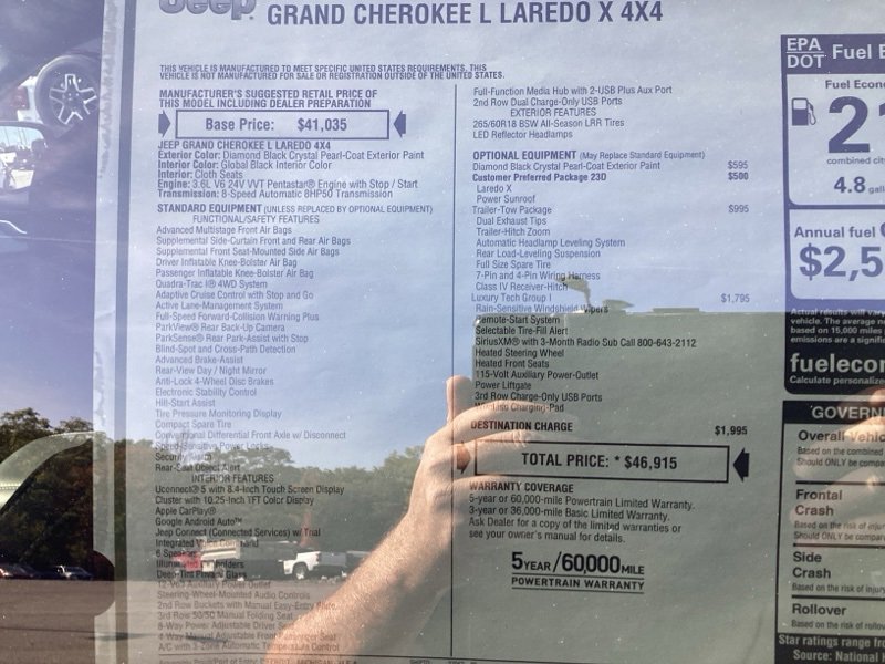 New 2025 Jeep Grand Cherokee L Laredo w/ Luxury Tech Group I image 18