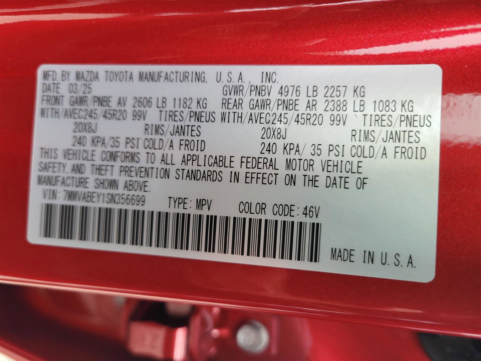 New 2025 MAZDA CX-50 2.5 Turbo w/ Accent Package image 24