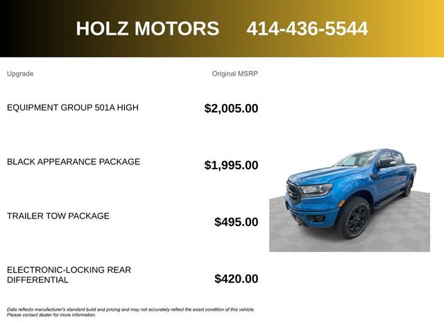 Used 2021 Ford Ranger Lariat w/ Equipment Group 501A High image 5