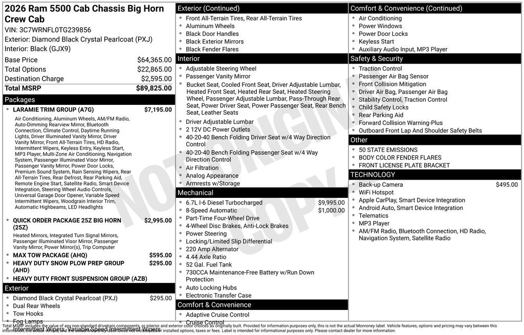 New 2026 RAM 5500 Laramie w/ Laramie Trim Package image 4