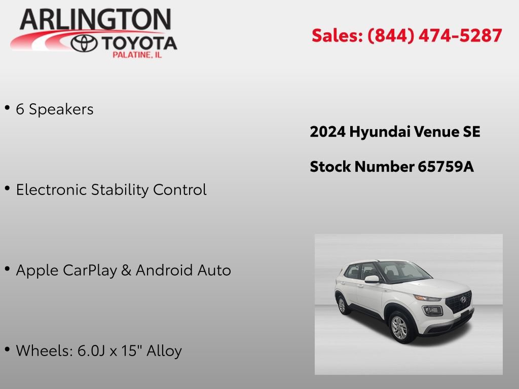 Used 2024 Hyundai Venue SE FWD image 2
