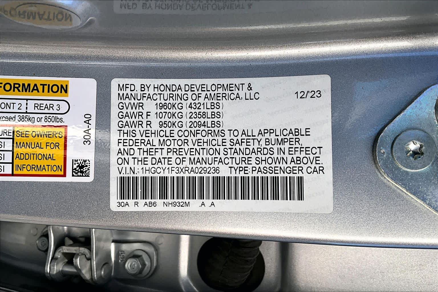 Used 2024 Honda Accord EX image 34
