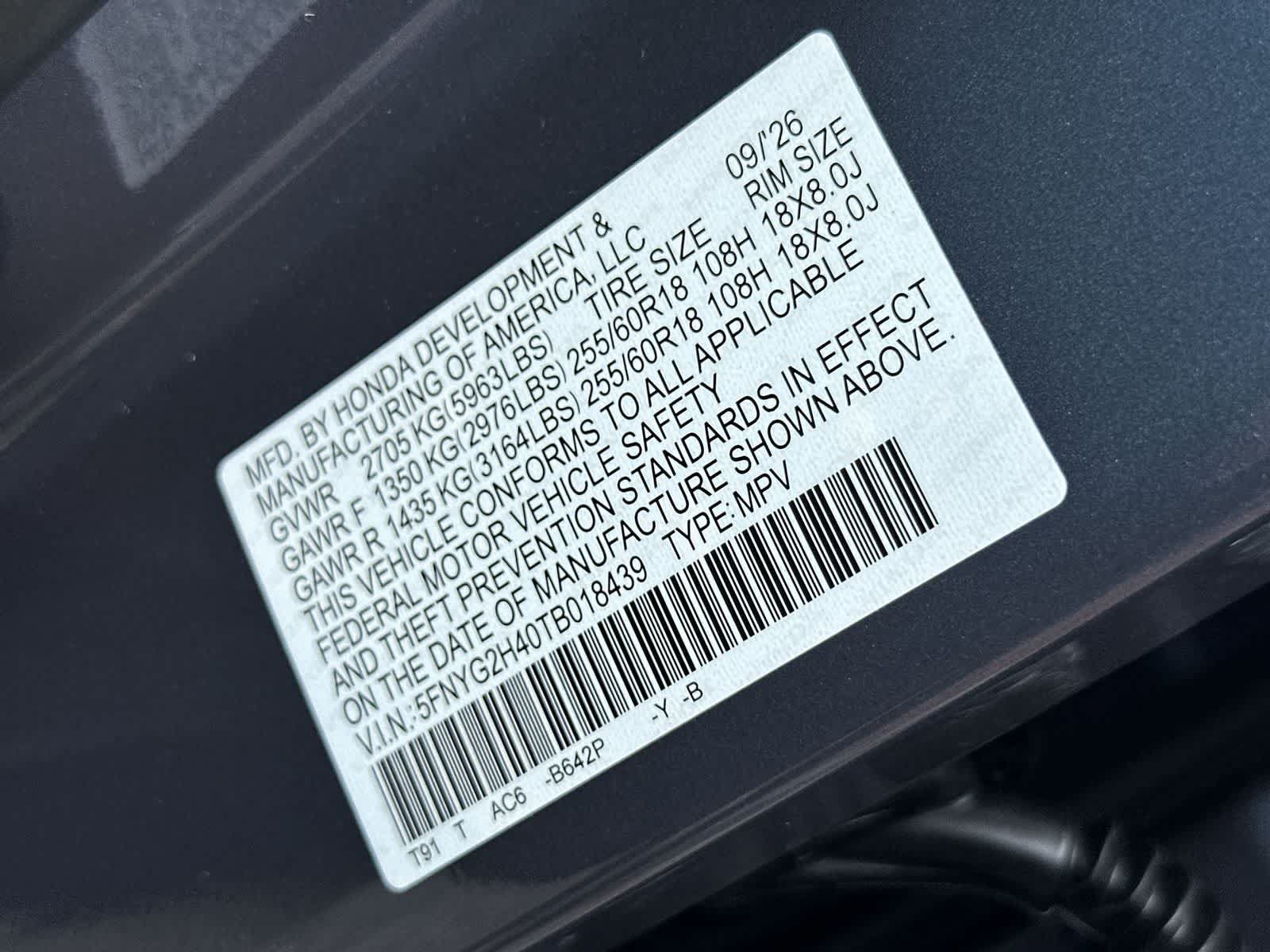 New 2026 Honda Pilot EX-L image 22