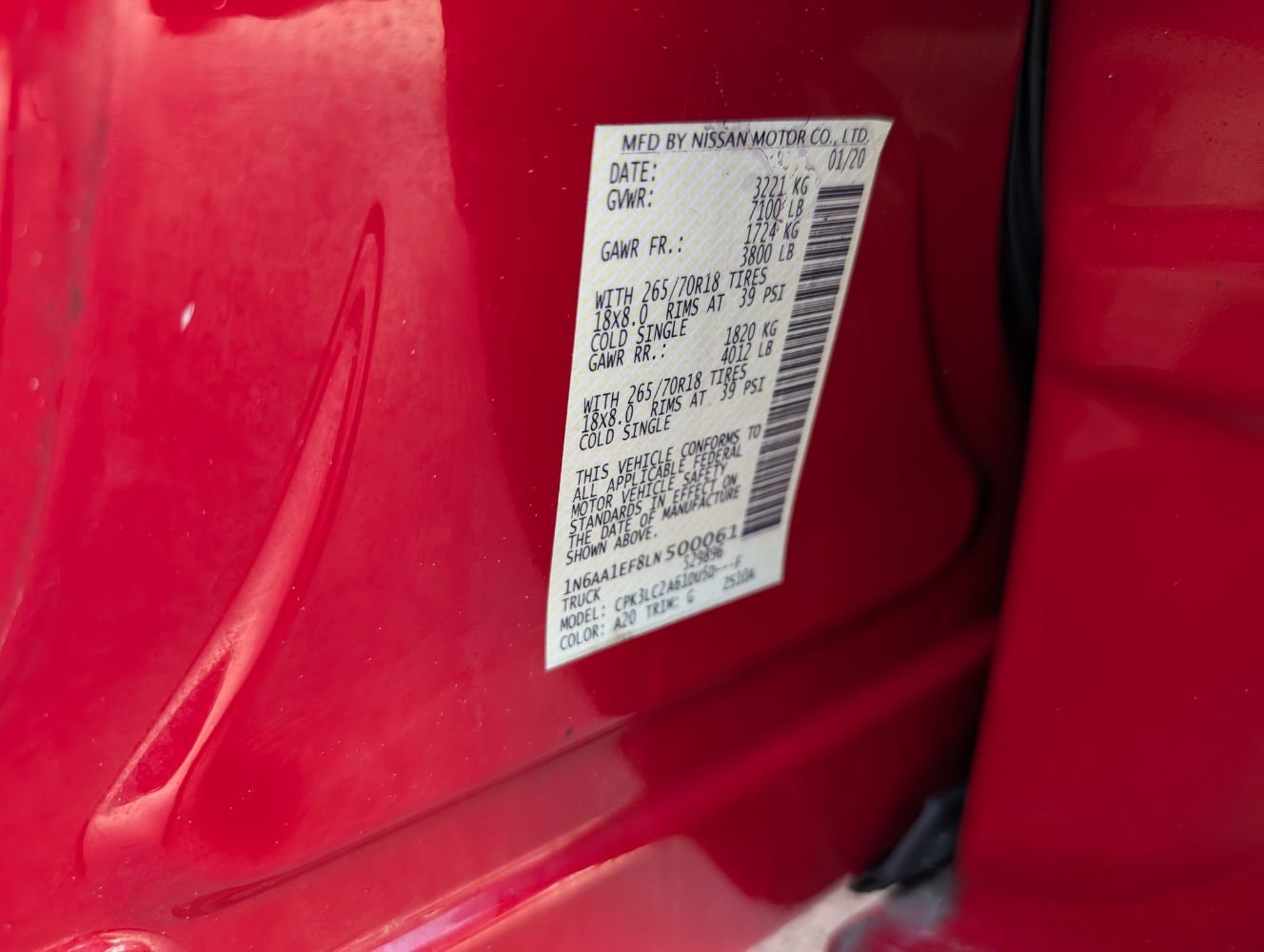 Used 2020 Nissan Titan SV w/ SV Convenience Package image 25