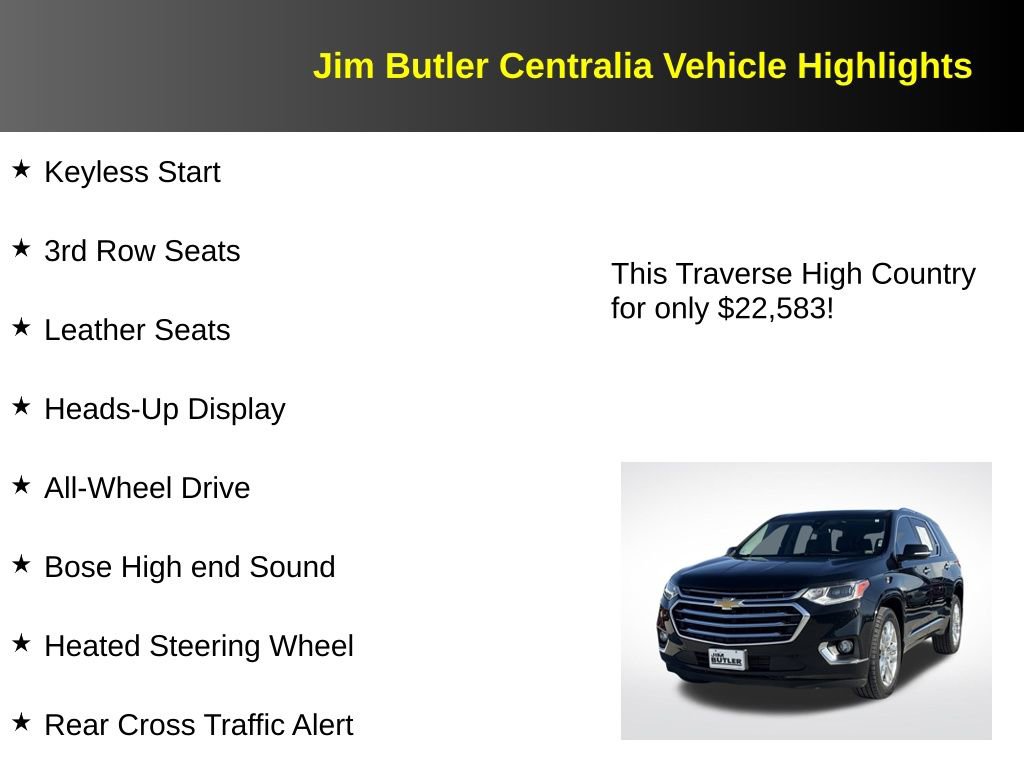 Used 2018 Chevrolet Traverse High Country image 17