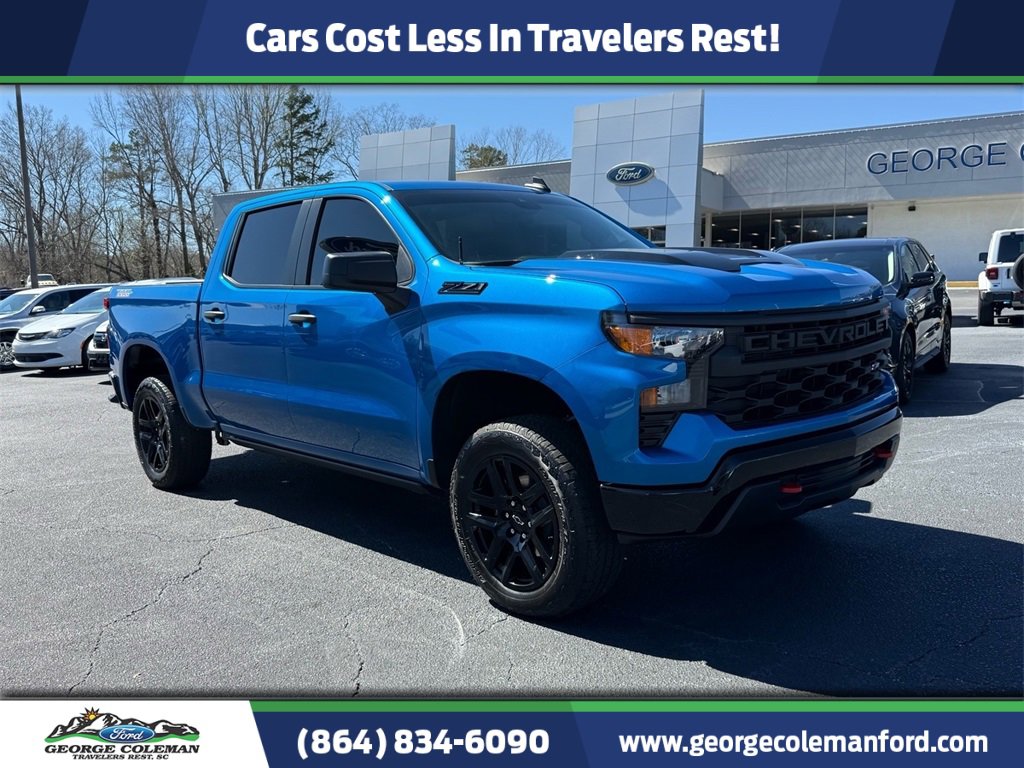 Used 2024 Chevrolet Silverado 1500 Custom Trail Boss w/ LPO, Dark Essentials Package image 1