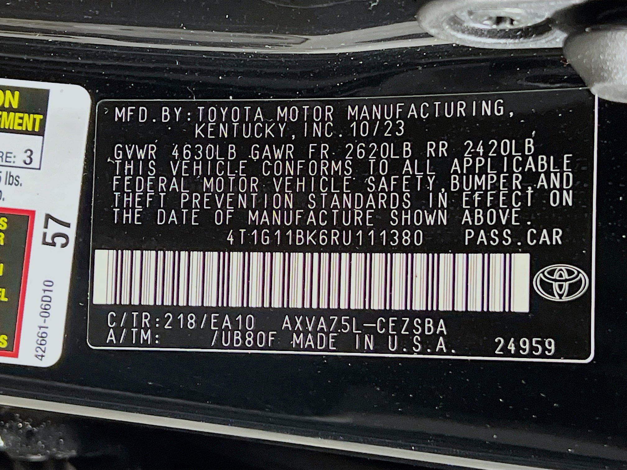 Certified 2024 Toyota Camry SE image 27