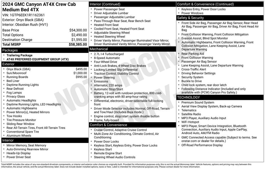 Used 2024 GMC Canyon AT4X AWD/4WD image 10