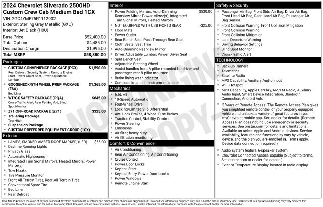 Used 2024 Chevrolet Silverado 2500 Custom w/ Custom Convenience Package AWD/4WD image 25