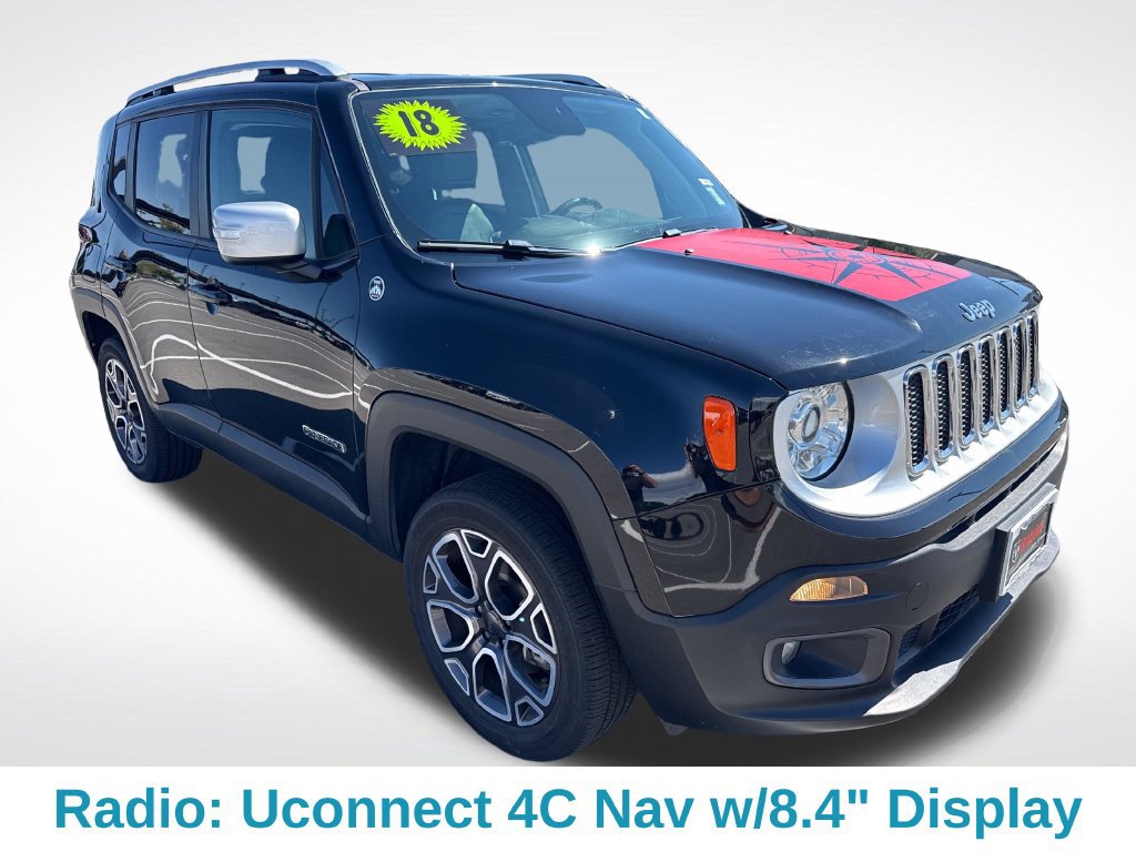 Used 2018 Jeep Renegade Limited w/ UConnect 8.4 Nav Group AWD/4WD image 8