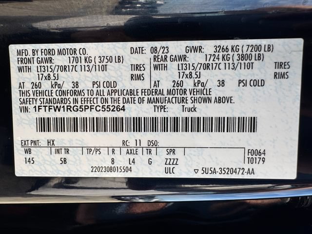Used 2023 Ford F150 Raptor w/ Blue Interior Package AWD/4WD image 32