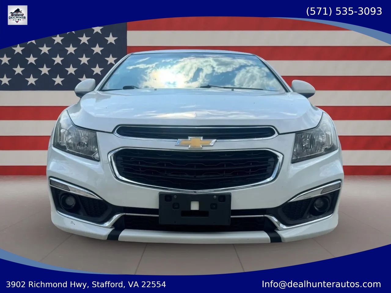 Used 2015 Chevrolet Cruze LTZ w/ Sun, Sound and Sport Package FWD image 3