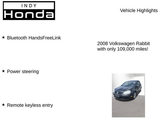 Used 2008 Volkswagen Rabbit S FWD image 7