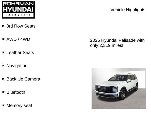 Used 2026 Hyundai Palisade SEL AWD/4WD image 7