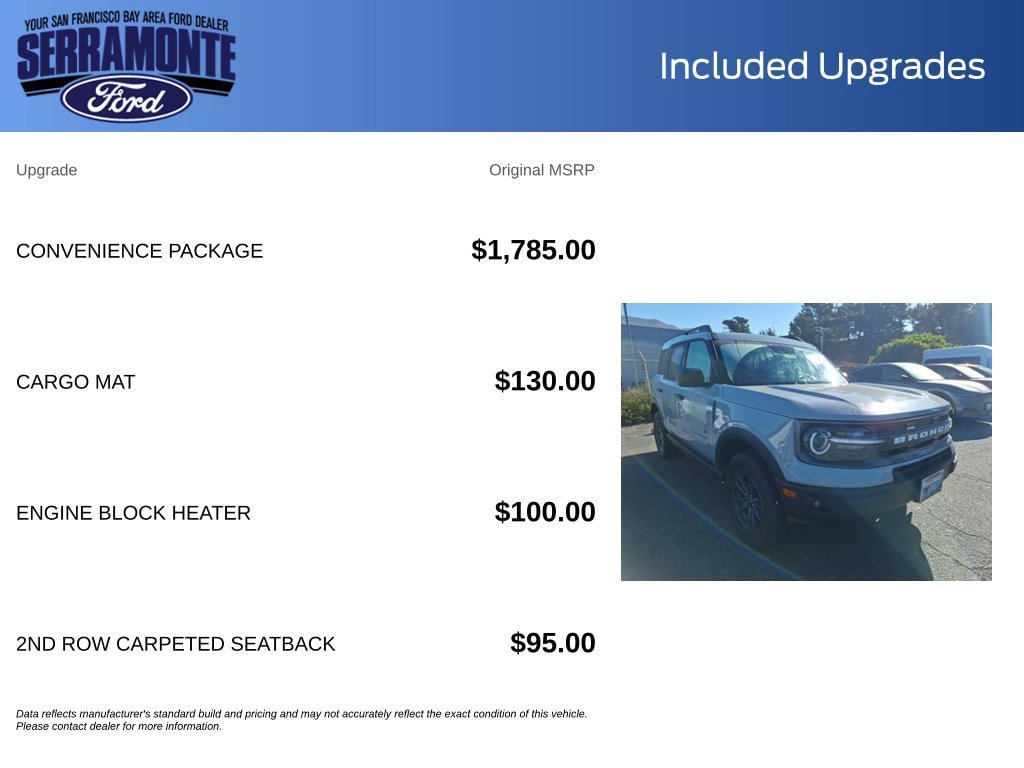 Used 2023 Ford Bronco Sport Big Bend w/ Convenience Package AWD/4WD image 19