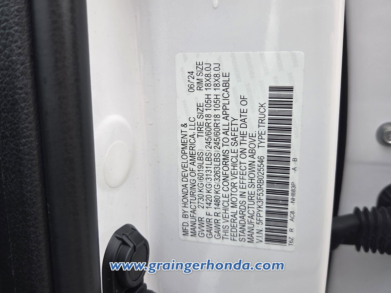 Certified 2024 Honda Ridgeline RTL image 16