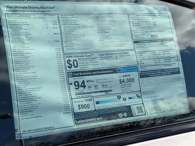 New 2026 BMW i4 xDrive40i w/ M Sport Package image 19