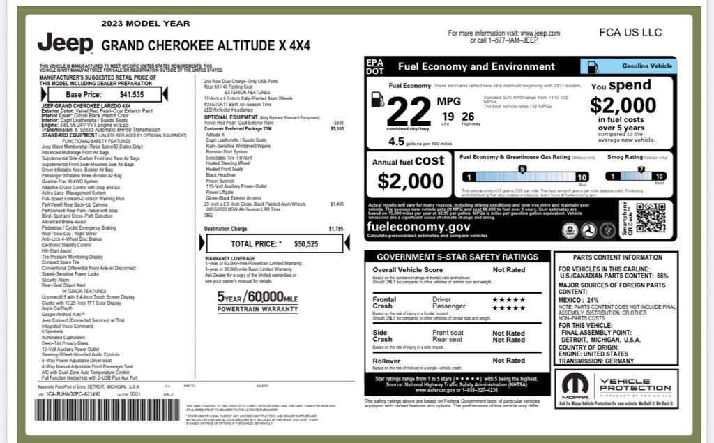 Used 2023 Jeep Grand Cherokee Altitude image 20