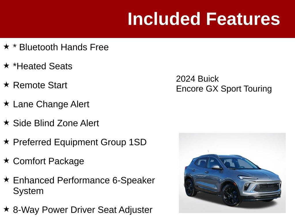 Used 2024 Buick Encore GX Sport Touring w/ Comfort Package FWD image 3