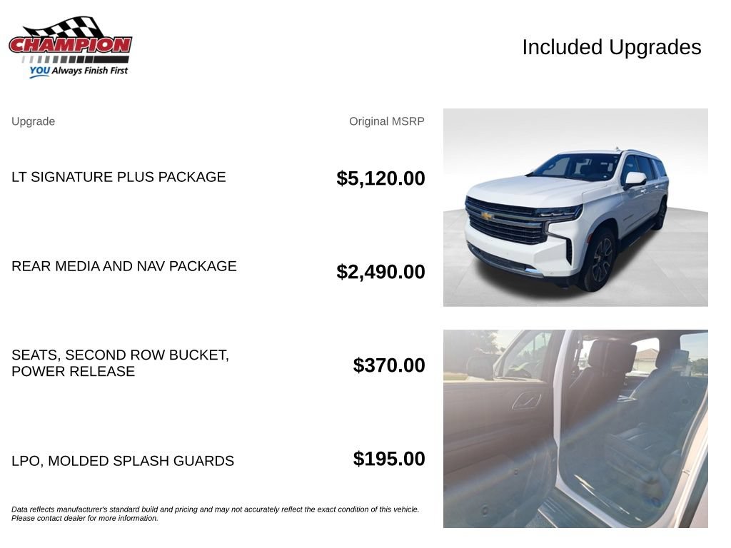 Used 2021 Chevrolet Suburban LT w/ LT Signature Plus Package AWD/4WD image 7