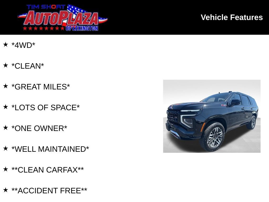 Used 2025 Chevrolet Tahoe Z71 AWD/4WD image 7